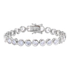 Silver / 6.5" / 5MM Bezel Tennis Bracelet - Adina's Jewels