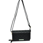 Black Beautiful Minimalist PU Lather Quilted Flap Bag, This cross-body bag is a stylish day-to-night accessory. It's a simple but eye-catching accessory to enrich your look with any outfit. The outer is adorned with quilting and stamped with branded hardware and you'll find a roomy compartment inside complete with a zipped pocket. Versatile enough for wearing straight through the week, perfectly lightweight to carry around all day.