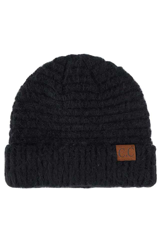 Black C C Solid Boucle Yarn Beanie Hat with Cuff, wear this beautiful Beanie Hat while going outdoor and keep yourself warm and stylish with a unique look. The color variation makes the Hat suitable for everyone's choice with different outfits. It feels cozy and a perfect match with any type of outfit. It's a beautiful winter gift accessory for birthdays, Christmas, stocking stuffers, secret Santa, holidays, anniversaries, and valentine's day to your friends, family, and Loved Ones. 