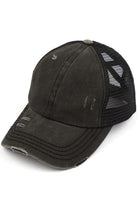 Black-C.C BASEBALL PONYCAP is a stylish and functional cap that combines the classic look of a baseball cap with the convenience of a ponytail holder. Made with high-quality materials and a comfortable fit, this cap is perfect for any outdoor activity. Stay cool and protected with the C.C BASEBALL PONYCAP.