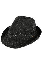 Black C.C Band Trim Sparkle Fedora Hat is a stylish and elegant accessory that adds a touch of sparkle to any outfit. Made with high-quality materials, this hat features a trendy band trim and a classic fedora shape. Its versatile design makes it suitable for both casual and formal occasions. Elevate your look with this must-have hat.