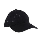 Black C.C EMBROIDERED FLORAL COTTON PONY CAP is made from high-quality cotton and features beautifully embroidered floral designs. It offers both style and functionality, protecting from the sun while adding a touch of elegance to your outfit. Perfect for all seasons.