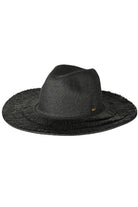 Black C.C Fringe Brim Panama Hat is a stylish and versatile accessory that offers both sun protection and a fashionable touch to any outfit. Made with high-quality materials, this panama hat features a trendy fringe brim for added flair. Perfect for any occasion, whether at the beach or a day out in the city, this hat is a must-have for any fashion-forward individual.