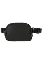 Black C.C Glitter Tiny Mesh Fanny Pack offers a stylish and functional solution for carrying your essentials. The glitter mesh adds a touch of sparkle, while the compact size makes it easy to carry on-the-go. Stay organized and on-trend with this versatile fanny pack.