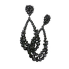 Black Crystal Bubble Cluster Teardrop Evening Earrings, These gorgeous Crystal pieces will show your class in any special occasion. The elegance of these crystal evening earrings goes unmatched. Perfect jewelry to enhance your look. Awesome gift for birthday, Anniversary, Valentine‚Äôs Day or any special occasion.