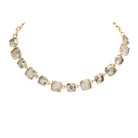 Black Diamond Cushion Square Stone Link Evening Necklace, is the perfect accessory for any occasion. Crafted with attention to detail, this evening necklace will add a touch of glamour to any attire. Perfect Birthday Gift, Mother's Day Gift, Anniversary Gift, Christmas Gift, Valentine's Day Gift, Wedding Party.