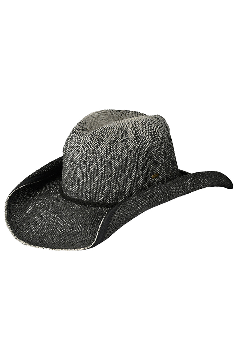 Black-Gray C.C Ombre Rolled Up Edge Cowboy Hat is a versatile and stylish accessory. Made with a rolled-up edge design and ombre color, it offers a unique and trendy look. Its lightweight and durable material ensures comfort and long-lasting wear. Perfect for adding a touch of western flair to any outfit.