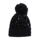 Black KIDS Cluster Sequin Faux Fur Pom C.C Beanie combines playful sparkle with cozy warmth, making it an ideal accessory for children. Featuring a stylish cluster of sequins and a soft faux fur pom-pom, this beanie offers both charm and comfort. Crafted to provide excellent insulation, it keeps little heads snug during colder days while adding a trendy touch to any outfit. 