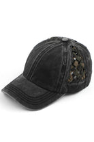 Black-OliveCamo C.C WEAVON BASKET CRISS-CROSS PONYCAP is a stylish and functional accessory for any outfit. Made with high-quality materials, this cap features a unique criss-cross design, providing both style and comfort. Stay protected from the sun while looking your best with this trendy ponycap.