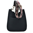 Black Suede Leather Messenger Crossbody Shoulder Bag With Guitar, This crossbody bag is versatile, functional, and beautiful featuring interchangeable fun leopard straps. Sturdy and durable material. This stunning bag features a spacious interior for all your must-have essentials items on the go. You can use it as a everyday bag, school bag, Notebook bag, messenger bag or can be taken anywhere.