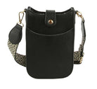 Black Vegan Leather Crossbody Bag with Adjustable Guitar Straps, perfectly goes with any outfit and shows your trendy choice to make you stand out on your occasion. Ideal for keeping your phone, makeup, money, bank cards, lipstick, coins, and other small essentials in one place. It's lightweight & versatile enough to carry with different outfits throughout the week. Perfect gifts for your lovers and lover persons on valentines Day. Stay comfortable & attractive on occasion.