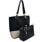 Black Kelli 2n1 Vegan Tote Handbag Pouch Faux Leather Tote Bag Inside Crossbody Pouch, Best Seller Tote, Handbag has plenty of room to fit all your items, available in a few colors. Handbag also comes with a removable insert bag that doubles as lining to the bag, or can be removed and worn as a crossbody bag.&nbsp;This 2 in 1 tote bag is just what the boss lady needs.