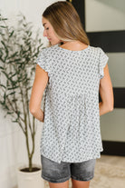 Bloom Service V-Neck Blouse in Ivory - Charming Charlie