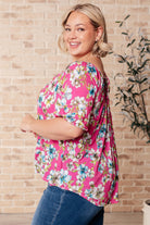 Bloom So Bright Floral Top - Charming Charlie