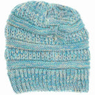 Blue-Multi Multi-Tone CC Beanie Tail features expertly crafted knit construction, combining multiple tones for a refined, layered look. Designed for optimal warmth and comfort, it includes a distinctive tail detail that enhances fit and style. This beanie offers a perfect balance of functionality and sophistication, making it an essential accessory for colder seasons and outdoor activities. 