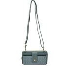 Blue Stylish Vegan Leather Crossbody Purse, This gorgeous Purse is going to be your absolute favorite new purchase! It features with adjustable and detachable handle strap, upper zipper closure, back pocket with zipper closure, and front with magnetic flap cover. Ideal for keeping your money, bank cards, lipstick, and other small essentials in one place. It's versatile enough to carry with different outfits throughout the week.