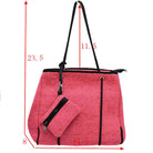 Blush Large Tote Bag Women Work Bag Purse Neoprene Zip. Add something special to your outfit! This fashionable bag will be your new favorite accessory. Ideal for parties, events, holidays, pair these tote bags with any ensemble for a polished look. Versatile enough for carrying through the week, ultra lightweight to carry around all day. Perfect Birthday Gift, Anniversary Gift, Mother's Day Gift, Graduation Gift, Valentine's Day Gift.