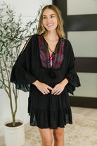 Boheme Bay Swim Cover Up in Black - Charming Charlie