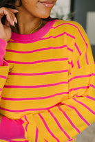 Bold Comfort Contrast Drop Shoulder Pullover - Charming Charlie