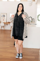 Borrowed Time Mineral Wash V-Neck Dress - Charming Charlie