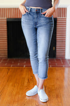 Judy Blue Medium Wash Mid Rise Skinny Capri - Charming Charlie