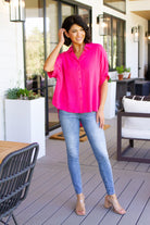 Bounding Beauty Button Down Blouse - Charming Charlie