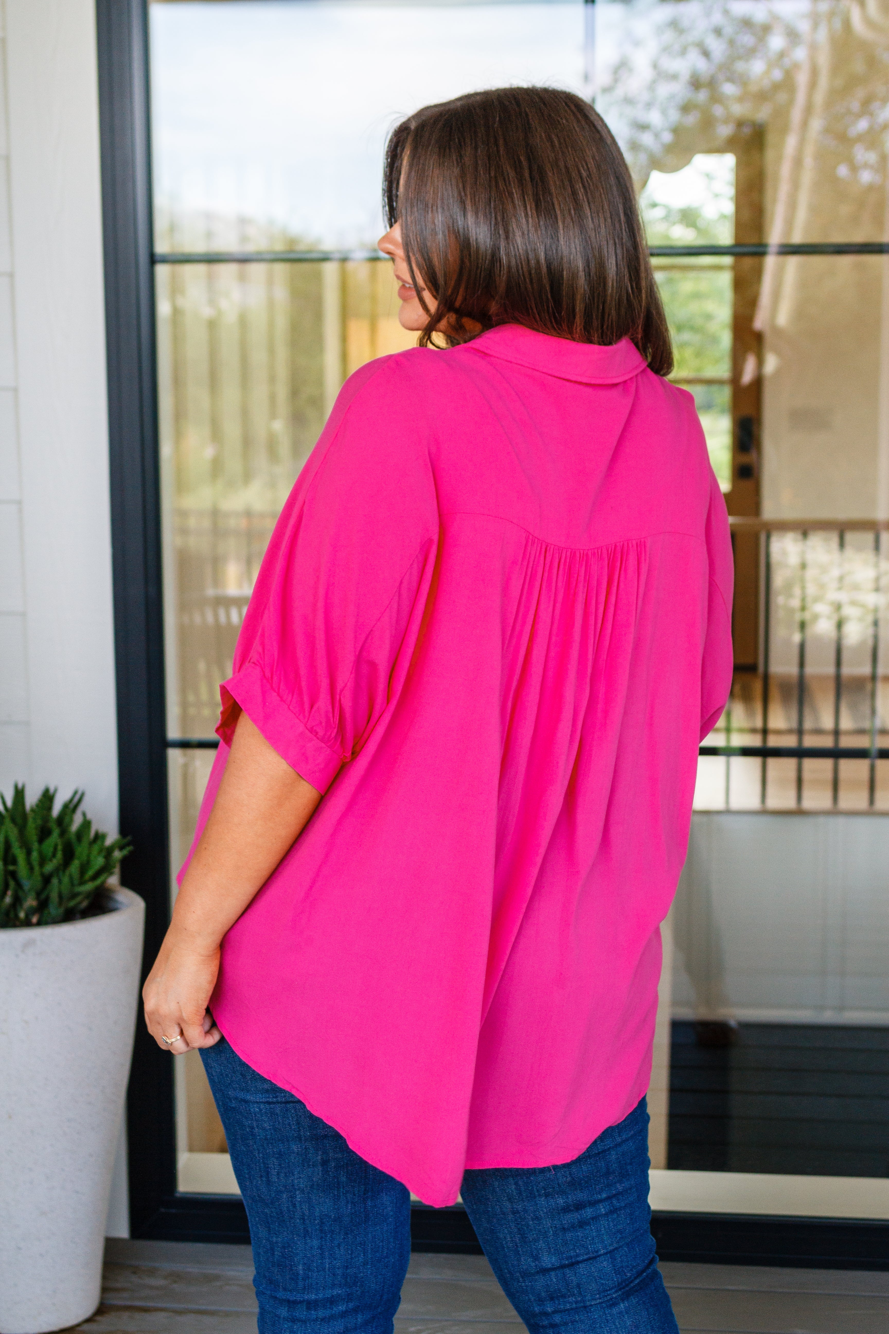 Bounding Beauty Button Down Blouse - Charming Charlie