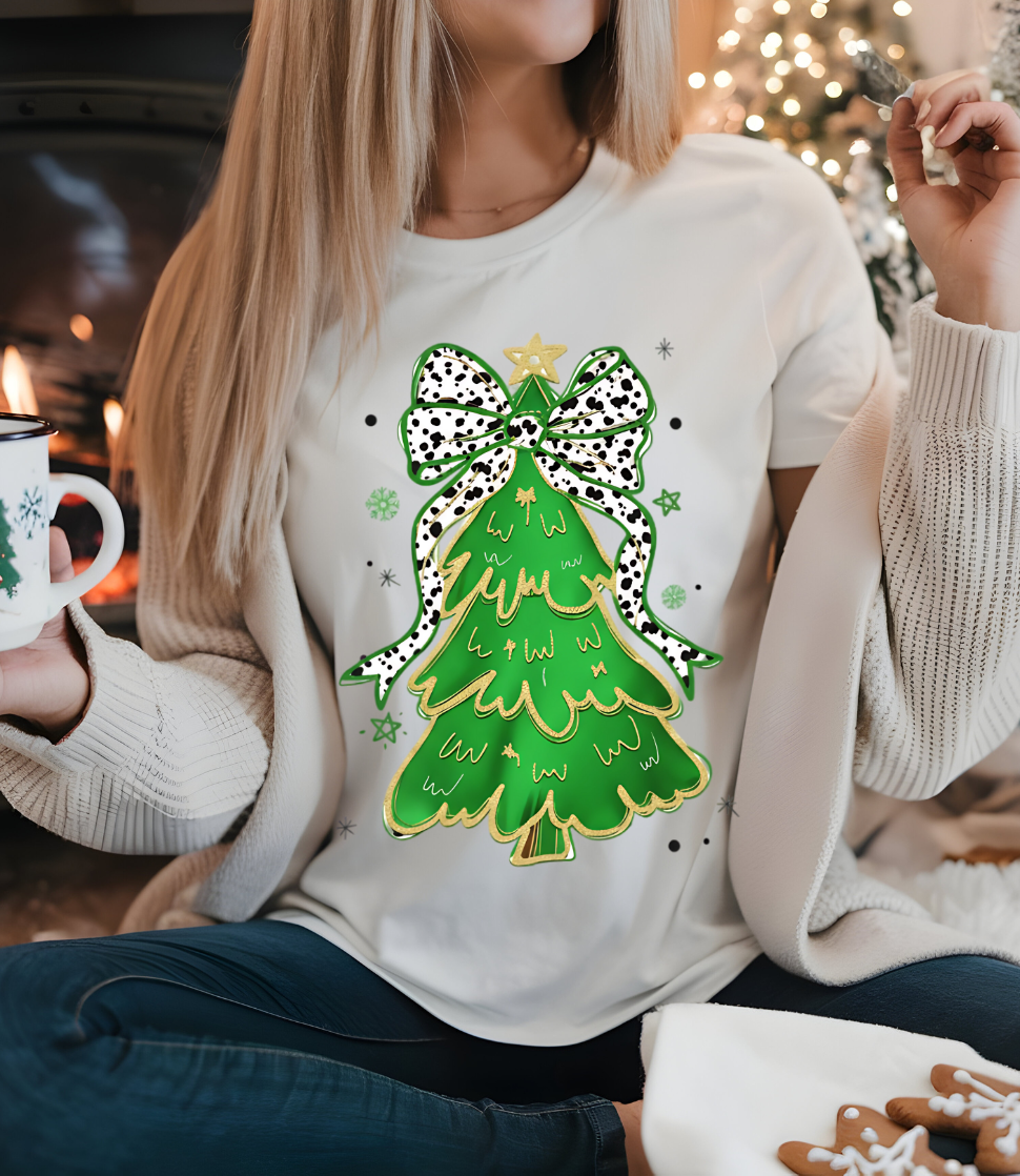 Bow-tiful Christmas Tree Graphic Tee and Sweatshirt - Charming Charlie