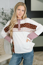 Brick by Brick Color Block Top - Charming Charlie