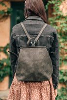 Bridget Backpack in Charcoal - Charming Charlie