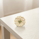 Brown Leather Flower Pin - Charming Charlie