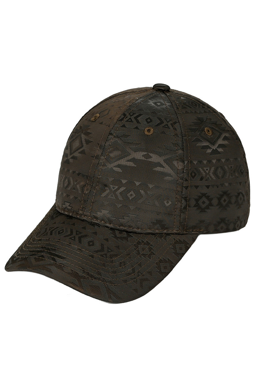 Brown C.C. South Western Pattern Baseball Cap is perfect for those looking to add a touch of style to their wardrobe. Made with a unique South Western pattern, this cap is both fashionable and functional. Stay protected from the sun while making a statement with this trendy accessory.