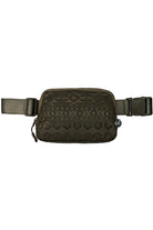 Brown C.C South Western Pattern Fanny Pack combines style and functionality in one compact accessory. With a unique South Western pattern, this fanny pack is perfect for both casual and outdoor adventures. Keep all your essentials close by and hands-free with this must-have accessory.
