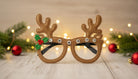Brown Glitter Reindeer Glasses - Charming Charlie