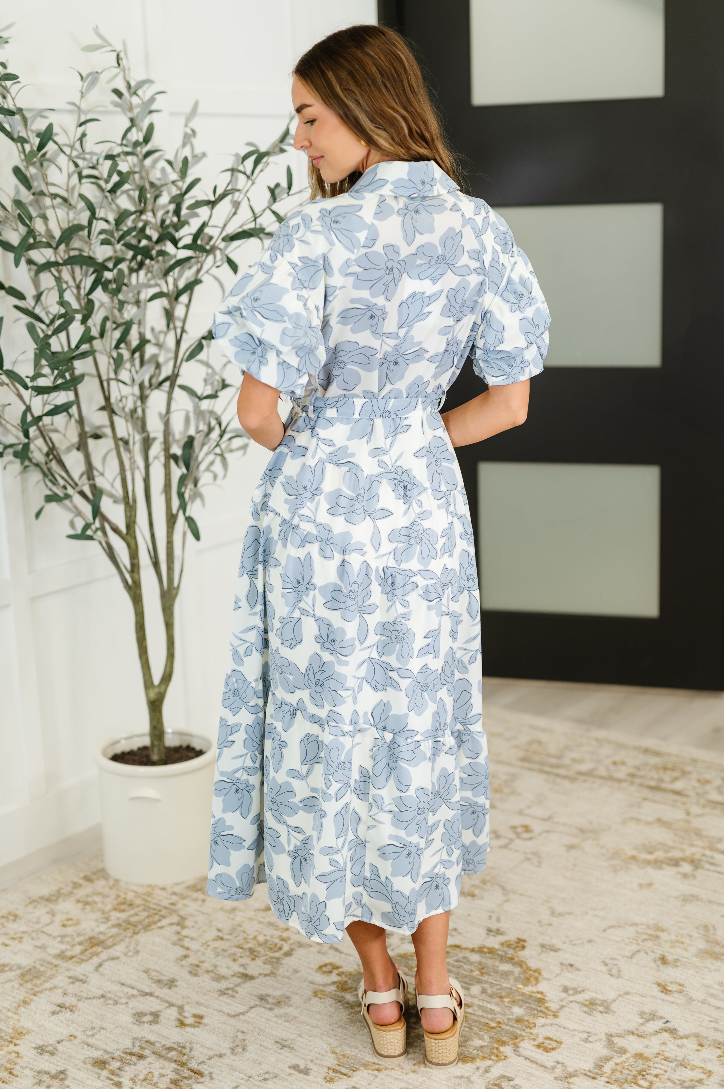 Budding Romance Collared Button-Down Dress - Charming Charlie