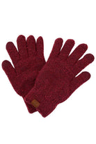 Burgundy C C solid boucle gloves, These boucle gloves are designed nicely that enrich your beauty and highlight and/or contrast many different outfits. Stay warm and cozy with these gloves in winter or cold weather. Different color variations give you the opportunity to coordinate with different outfits in style. Perfect pair for the holiday season, outdoor activity, camping, running, skiing, and holiday shopping. Stay beautiful and warm!