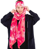 C.C Tie Dye Bias Cut Scarf With Rubber Patch - Charming Charlie