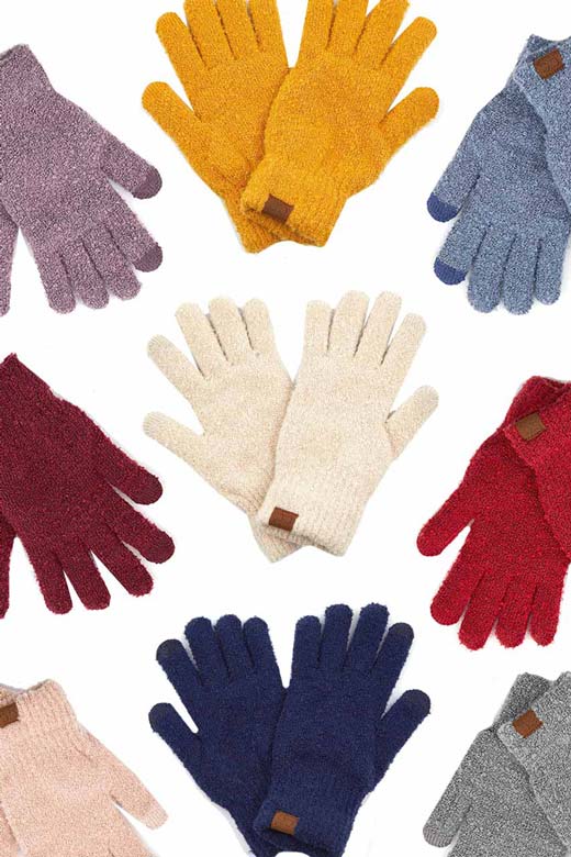 C C solid boucle gloves, These boucle gloves are designed nicely that enrich your beauty and highlight and/or contrast many different outfits. Stay warm and cozy with these gloves in winter or cold weather. Different color variations give you the opportunity to coordinate with different outfits in style. Perfect pair for the holiday season, outdoor activity, camping, running, skiing, and holiday shopping. Stay beautiful and warm!