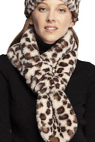 C.C Faux Fur Scarf With Leopard Pattern, accents your look with a soft, highly versatile leopard design and keeps you warm and toasty on cold days and in winter. The variety of its color adds harmony & completes your outfit in perfect style. You will feel cozy, comfortable, and confident any time and any place with this scarf. Throw it on over so many pieces elevating any casual outfit!