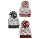 C.C Multi Color Yarn Pom Pom Beanie Hat, is a great choice for the winter season. It's made of a soft, multi-colored yarn that is sure to keep you warm and toasty. The stylish pom pom detail on the top adds a touch of flair to this classic cold-weather accessory. This beanie hat is a great winter gift idea.