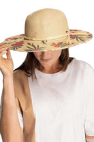 C.C Tropical Floral Wide Brim Straw Hat, This beautiful tropical floral sun hat design gives you the ability to highlight and contrast many different outfits, a great hat can keep you cool and comfortable even when the sun is high in the sky. Large, comfortable, and perfect for keeping the sun off of your face, neck, and shoulders, Great for vacation, beach, resort, parties, travelers who are on vacation or just spending some time in the great outdoors.