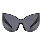 Quirk - Futuristic Oversized Shield Wrap Around Tinted Sunglasses - Charming Charlie