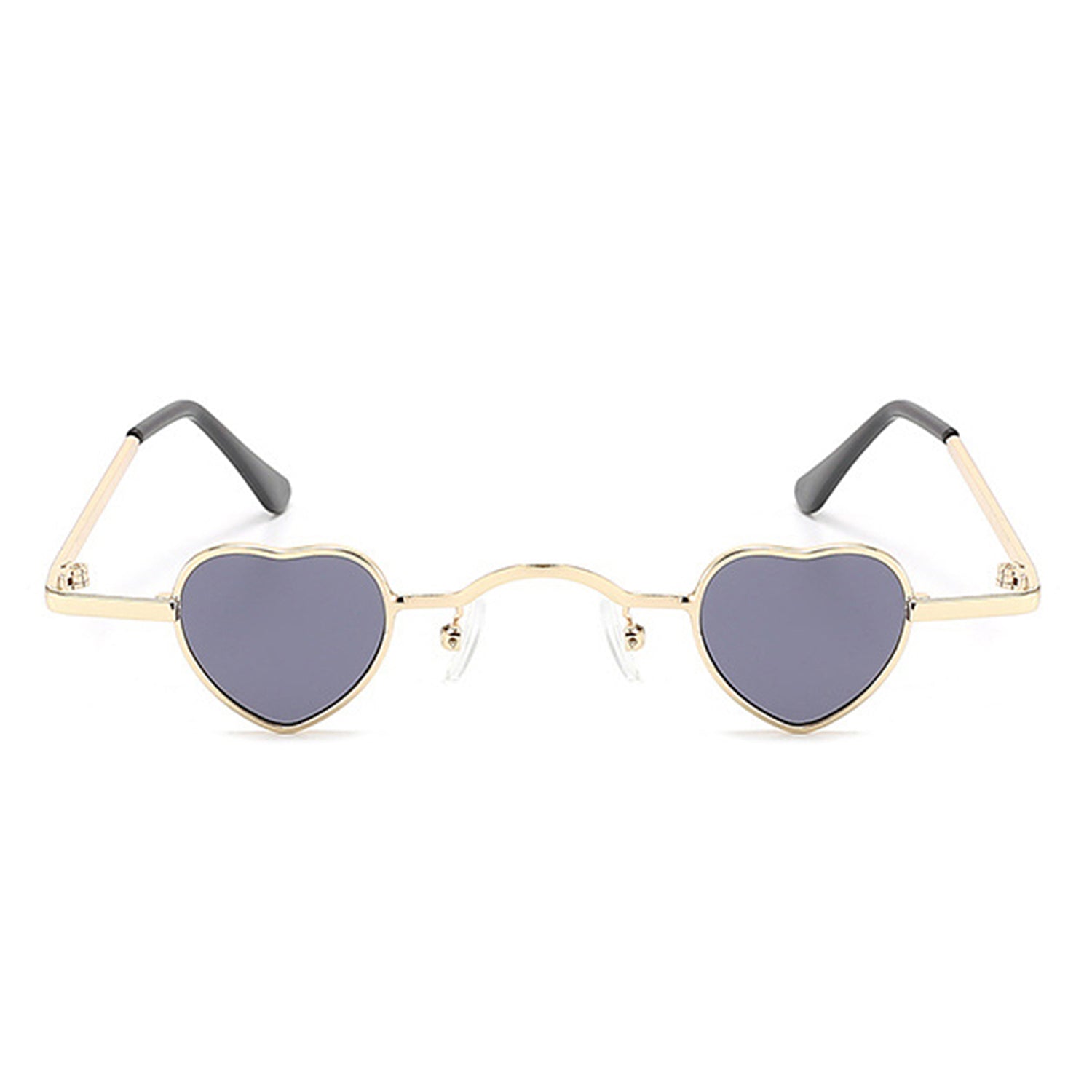 Zyral - Metal Heart Shaped Tinted Mini Color Pop Sunglasses - Charming Charlie