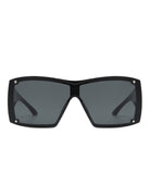 Fizz - Oversized Thick Frame Wrap-Around Women's Square Sunglasses - Charming Charlie