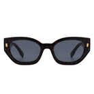 Dawnmist - Geometric Retro Round Irregular Narrow Cat Eye Sunglasses - Charming Charlie