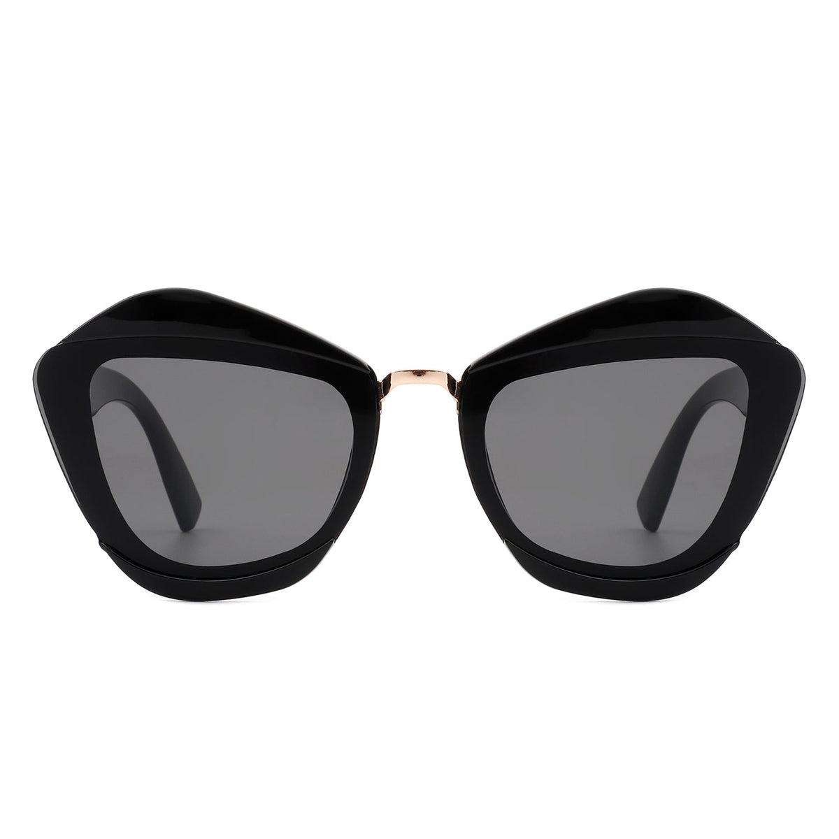 Infernia - Women Square Fashion Irregular Cat Eye Sunglasses - Charming Charlie