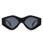 Rosedawn - Futuristic Square Retro Chunky Irregular Geometric Sunglasses - Charming Charlie