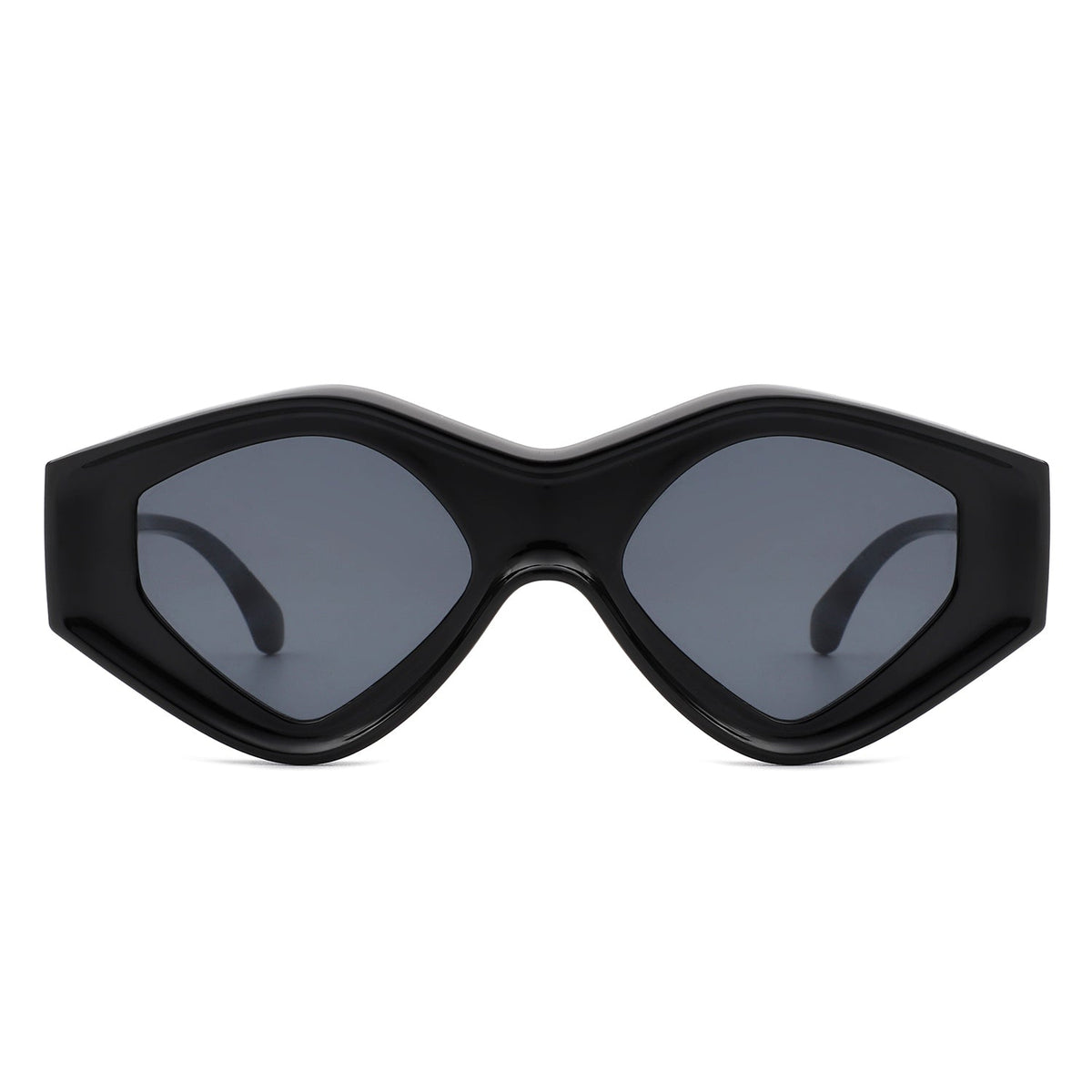 Rosedawn - Futuristic Square Retro Chunky Irregular Geometric Sunglasses - Charming Charlie
