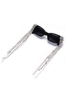 Thyria - Modern Luxury Rhinestone Chi Rectangle Women's Sunglasses - Charming Charlie