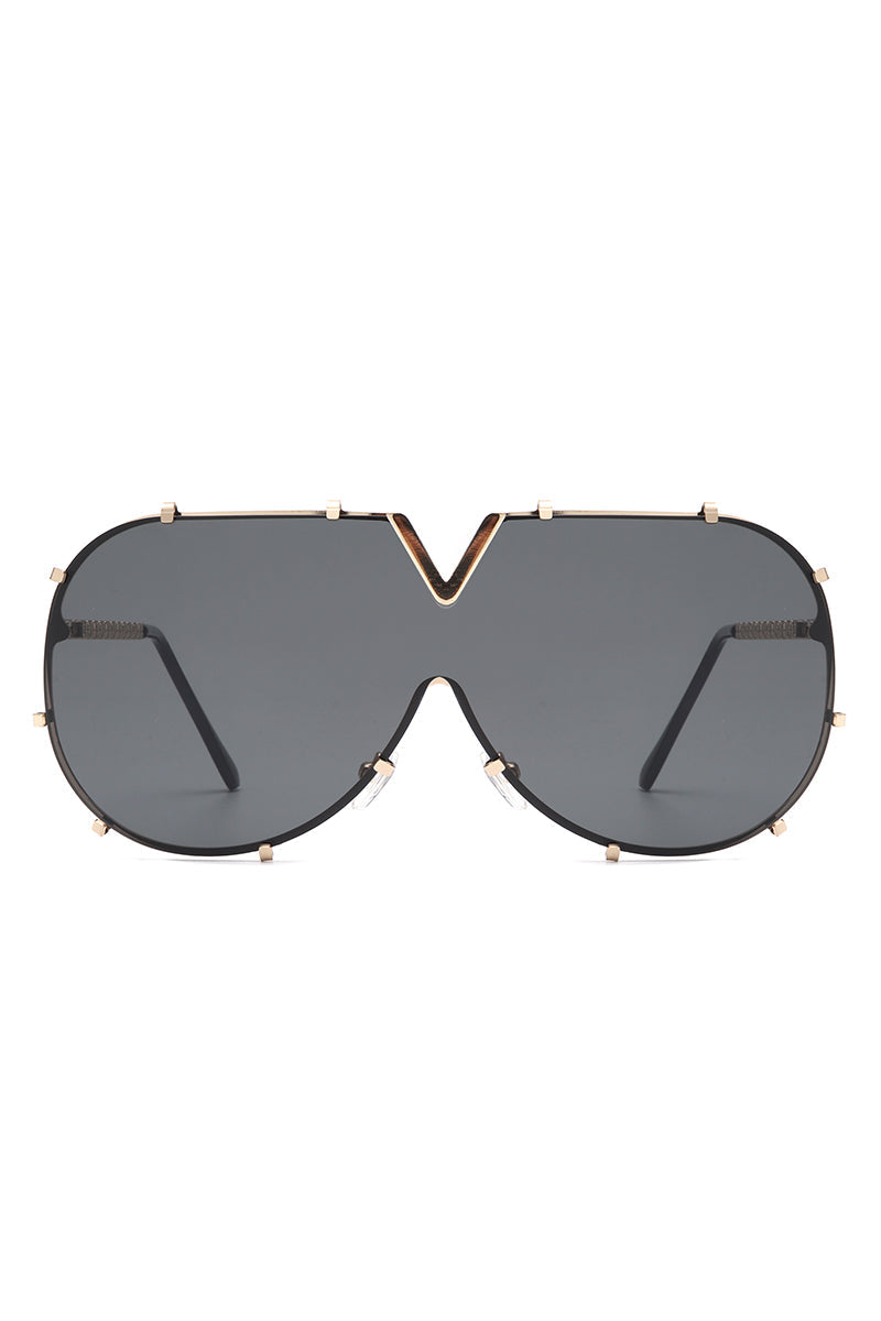 Dazzle - Oversized Luxury Aviator Sunglasses - Charming Charlie